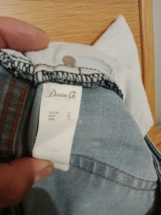 Pantalón vaquero mujer desgarrado talla 38