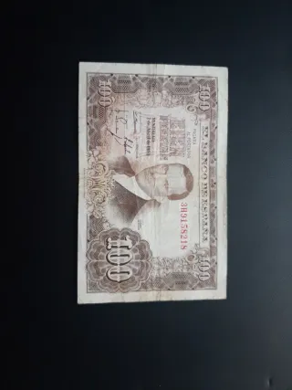 BILLETE DE 100 PESETAS DE 1953
