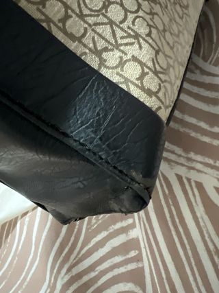 Bolso Calvin Klein Grande Beige/Rojo