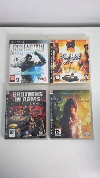 Lote 4 Juegos PS3: Red Faction, Saints Row 2, Brot