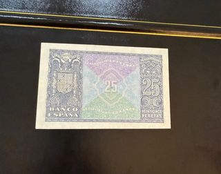 Billete 25 Pesetas 1940 Juan De Herrera S/C