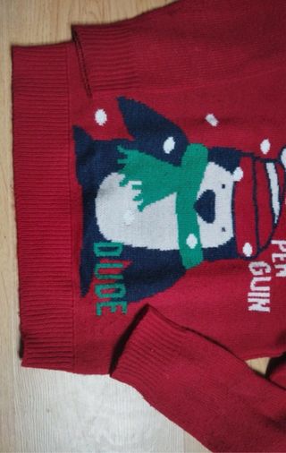 Camisola infantil com pinguim