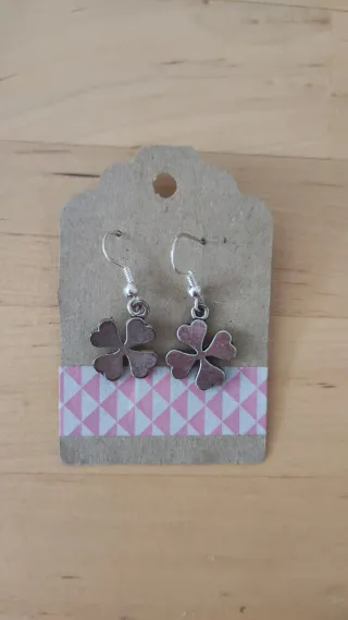 Pendientes trebol de la suerte