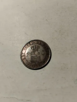 Moneda 2 céntimos Alfonso XIII cobre
