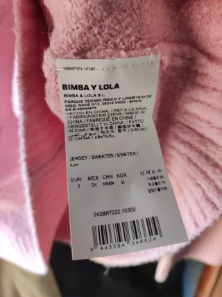 Jersey Bimba y Lola S