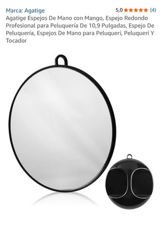 Espejo de mano redondo