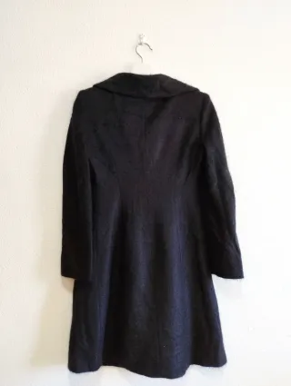 Abrigo largo vintage Antonio Miró negro