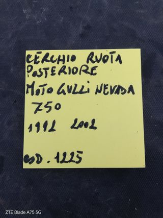 Cerchio Ruota Posteriore Moto Guzzi Nevada 750