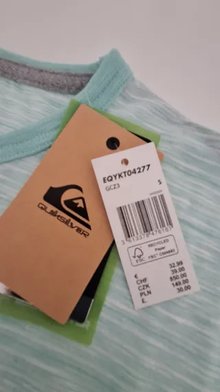 Camiseta Quiksilver verde talla S