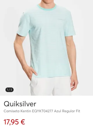 Camiseta Quiksilver verde talla S