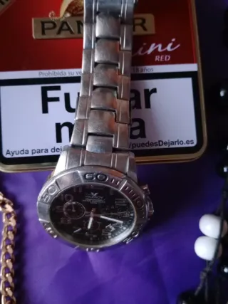 Reloj Viceroy Cronógrafo Negro y Plateado