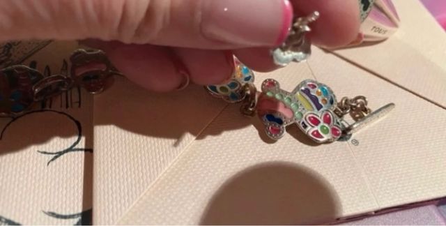 Pendientes Tous Plata S925 Flor Morada