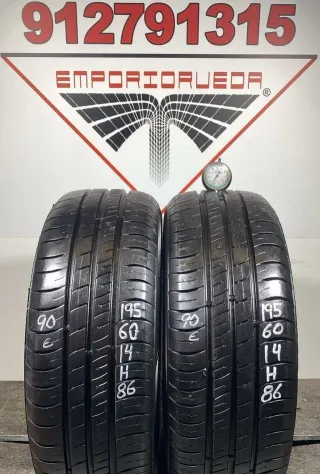 195 60 14 H KUMHO RUEDA AL 90% VIDA UTIL