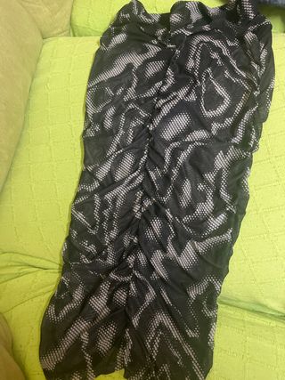 Falda transparente con estampado