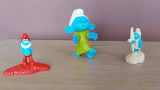 3 Figure dei Puffi (Puffetta). Neg