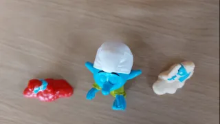 3 Figure dei Puffi (Puffetta). Neg