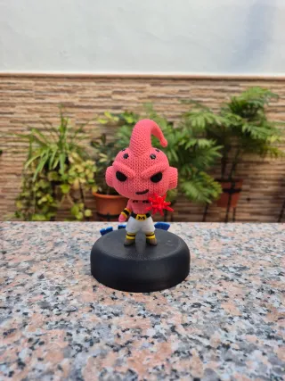Figura Kid Buu 3D Efecto Crochet