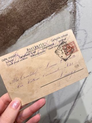 Cartolina vintage con angeli