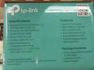 Switch TP-Link 8 Puertos Gigabit Nuevo