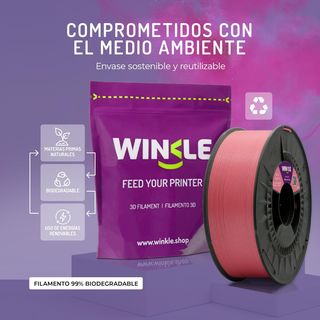 Filamento PLA HD Rosa Chicle di WINKLE | Filamento per stampanti 3D