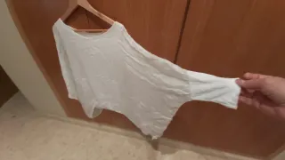 Blusa gasa blanca XL