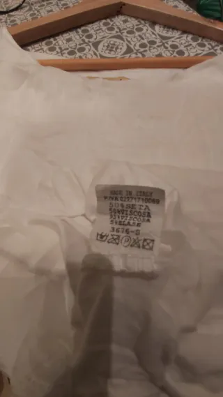 Blusa gasa blanca XL