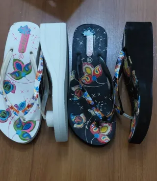 2 Pares Sandalias Mujer Talla 39