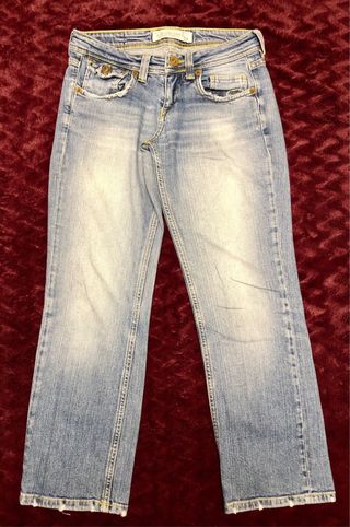 Lote 2 pantalones mujer, vaquero y pana.