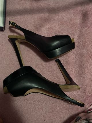 Tacones Pedro Miralles Negros Peep Toe
