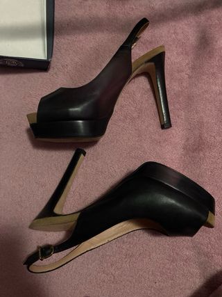 Tacones Pedro Miralles Negros Peep Toe