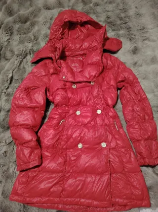 Abrigo Calvin Klein Acolchado Rojo Brillante