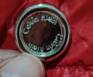 Abrigo Calvin Klein Acolchado Rojo Brillante