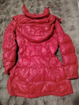 Abrigo Calvin Klein Acolchado Rojo Brillante