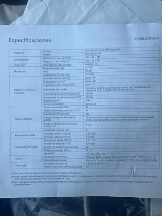 Patinete Eléctrico Xiaomi mi essential