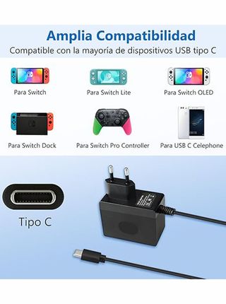 Caricatore Nintendo Switch