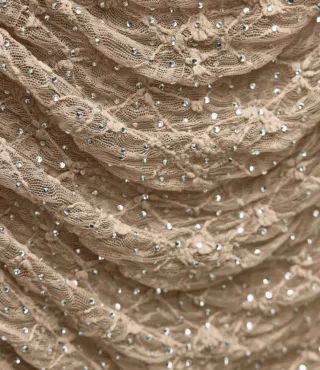 Top Zara dorado lentejuelas talla única