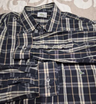 Camisa Lacoste cuadros talla 41