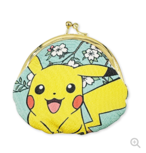 Monedero tela Pikachu con flores
