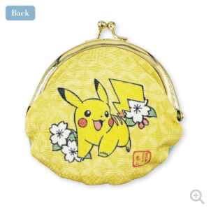 Monedero tela Pikachu con flores