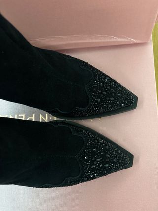 Botas Alma en Pena negras con pedrería