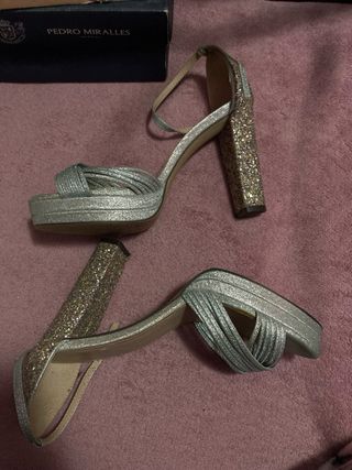 Tacones MENBUR Brillantes Talla 38