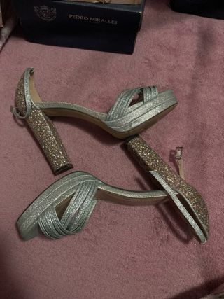 Tacones MENBUR Brillantes Talla 38