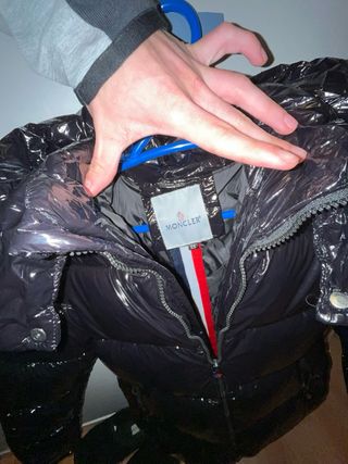 Chaqueta Moncler Negra Talla XS