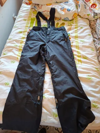 Pantalón de esquí negro con tirantes
