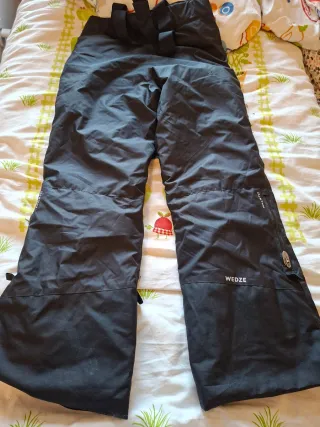 Pantalón de esquí negro con tirantes