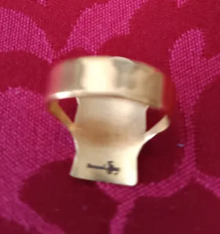 Anillo chapado oro 3 micras Feng Shui