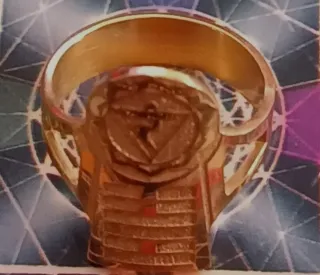 Anillo chapado oro 3 micras Feng Shui