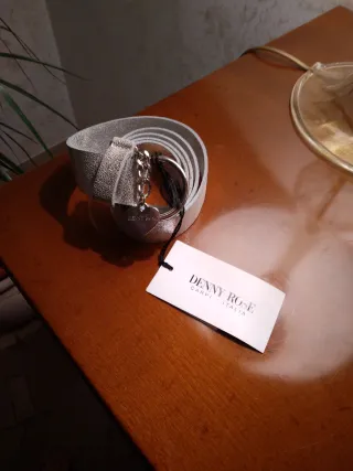 Cintura Denny Rose Pelle Argento