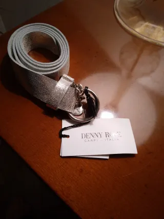 Cintura Denny Rose Pelle Argento