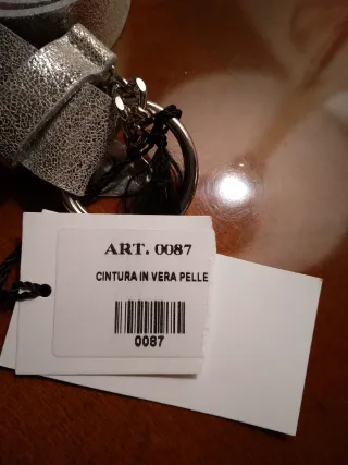 Cintura Denny Rose Pelle Argento